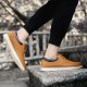 Men's Leather Casual Shoes, Wear-resistant Non-Slip Flats, Spring And Summer