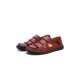 Men Sandals Hole Shoes-Red