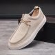 Men's Lightweight Comfy Slip-On Casual Shoes, Breathable Non-Slip Suede Shoes, Spring And Summer