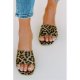 Leopard Graphic Chunky Sandal Mules