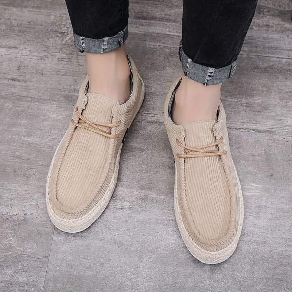 Men's Lightweight Comfy Slip-On Casual Shoes, Breathable Non-Slip Suede Shoes, Spring And Summer