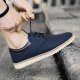 Men's Leather Casual Shoes, Wear-resistant Non-Slip Flats, Spring And Summer