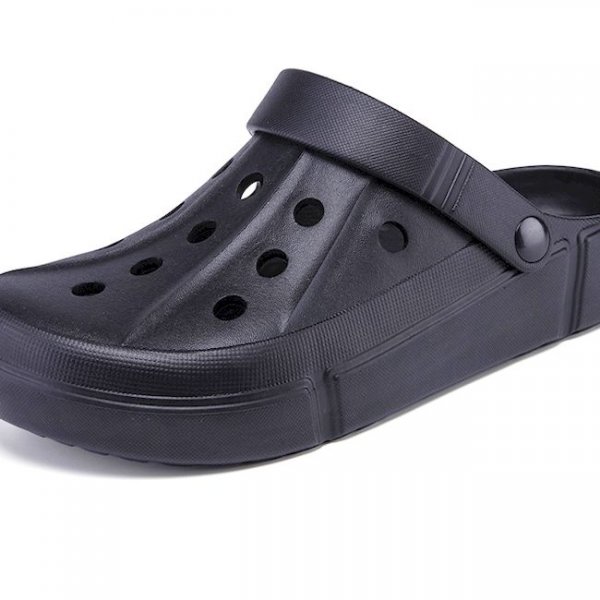 Men airCushion Sandals ks Summer EVA Hole Shoes Wading shoes Rubber Clogs Girl LoversGarden Shoes Black se Beach Flat