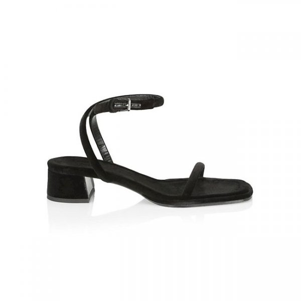 The Row Kate Velvet Sandals