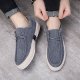 Men's Lightweight Comfy Slip-On Casual Shoes, Breathable Non-Slip Suede Shoes, Spring And Summer