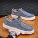 Men's Lightweight Comfy Slip-On Casual Shoes, Breathable Non-Slip Suede Shoes, Spring And Summer