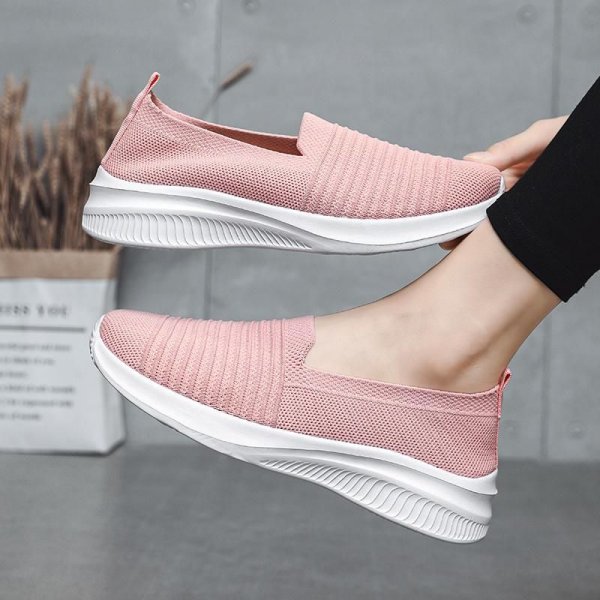 Women's Breathable Lightweight Slip-on Casual Shoes, Minimalist Walking Sneakers, Comfortable Sports Shoes For Women