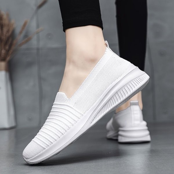 Women's Breathable Lightweight Slip-on Casual Shoes, Minimalist Walking Sneakers, Comfortable Sports Shoes For Women